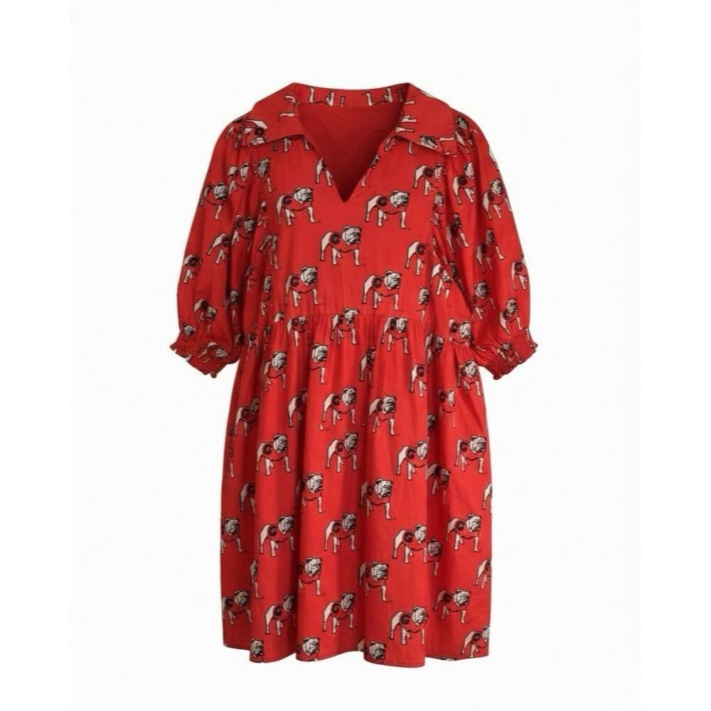 Stewart Simmons Tailgate Dress Women's 2XL University of Georgia Bulldogs Red